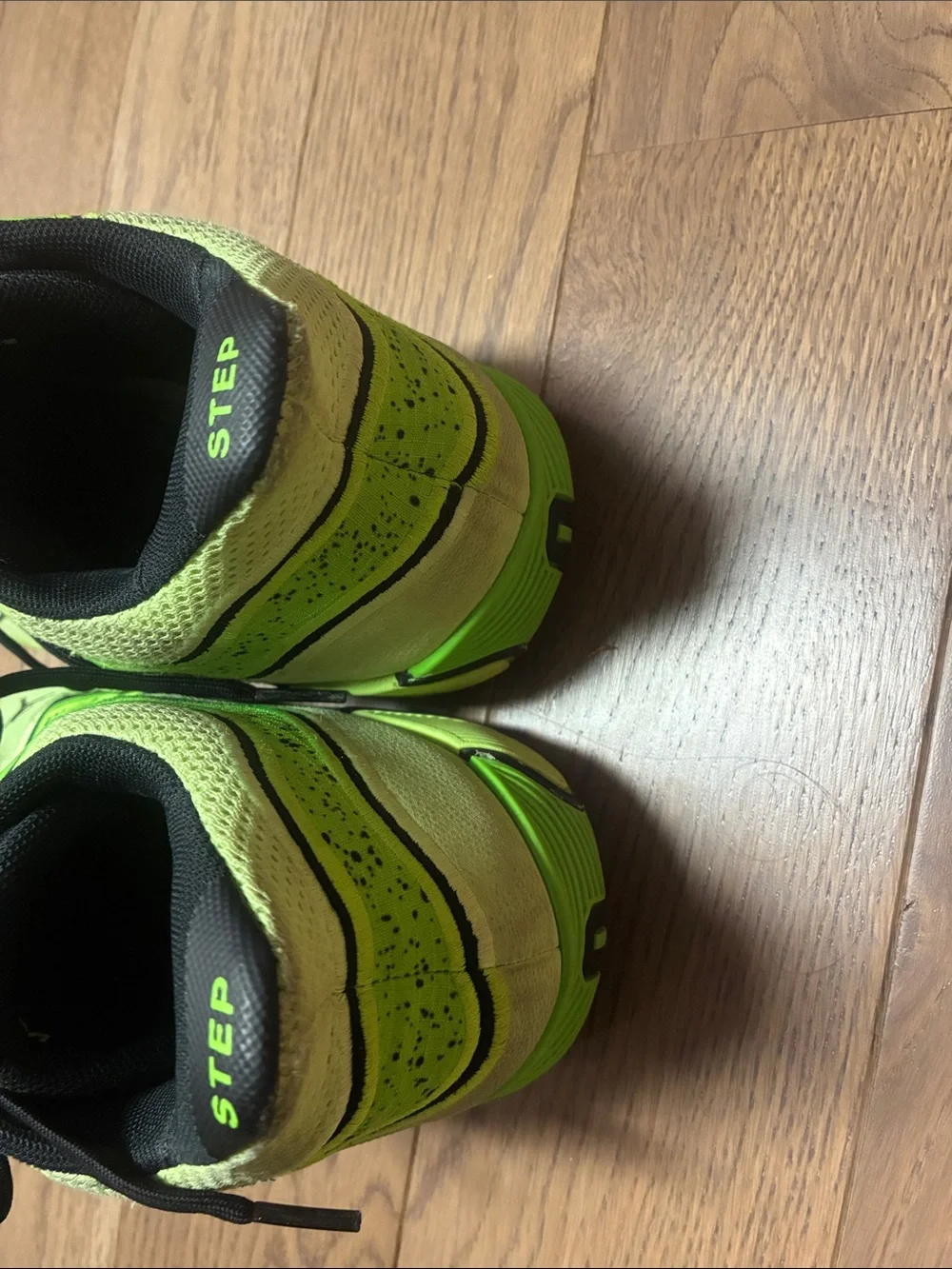 Nike Air Jordan Neon Green and Black Basketball Sneakers